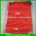 35g top hemmed +drawstring green pp tubular mesh bag used packing onion